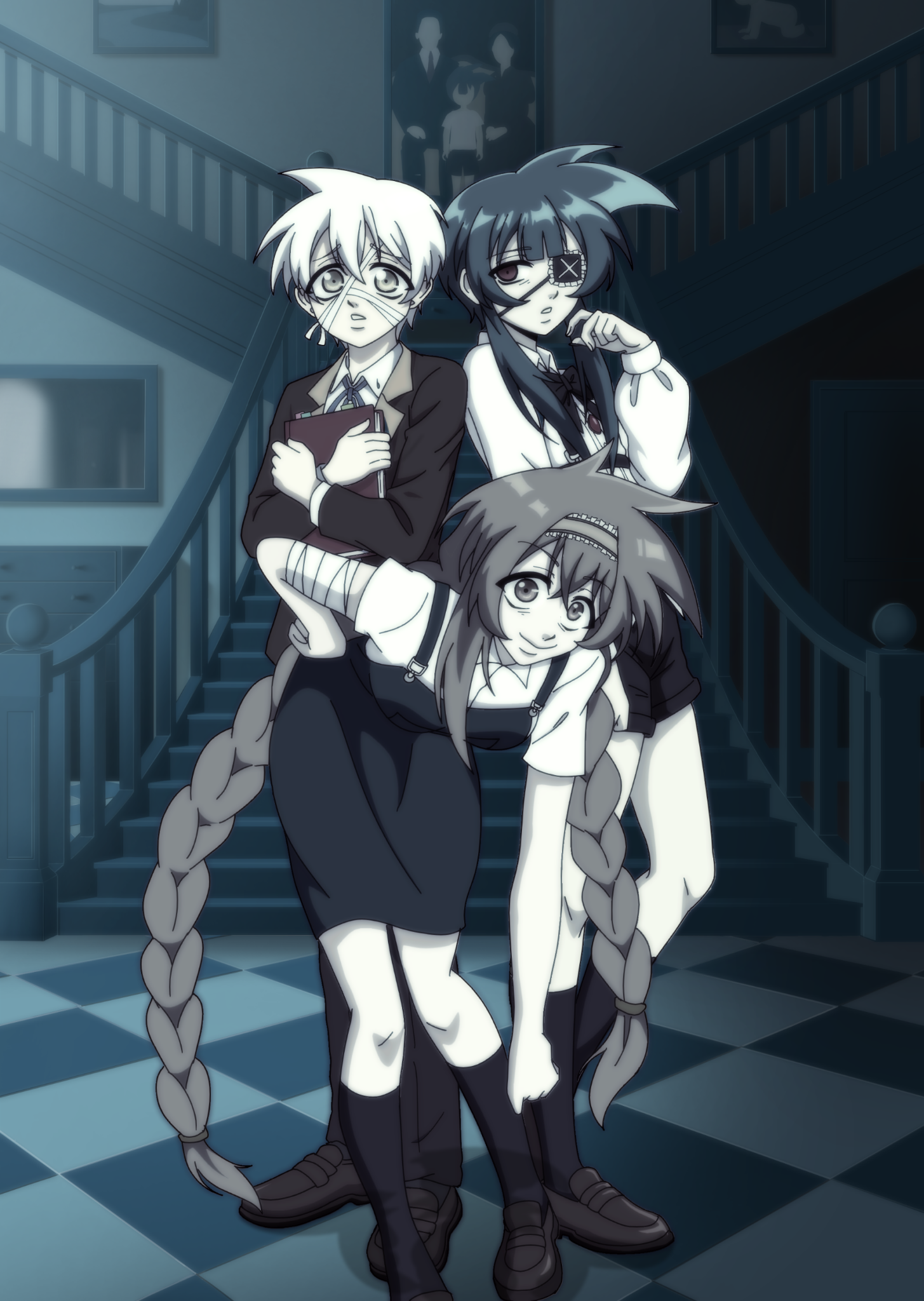Hane, Aishi and Seal inside the Kage Mansion